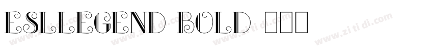 ESLLegend Bold字体转换